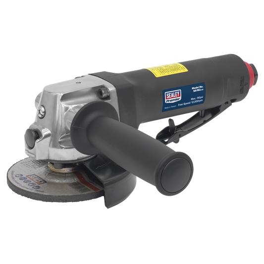Sealey Ø100mm Air Angle Grinder Composite Body With Side Handle & Spanner SA152