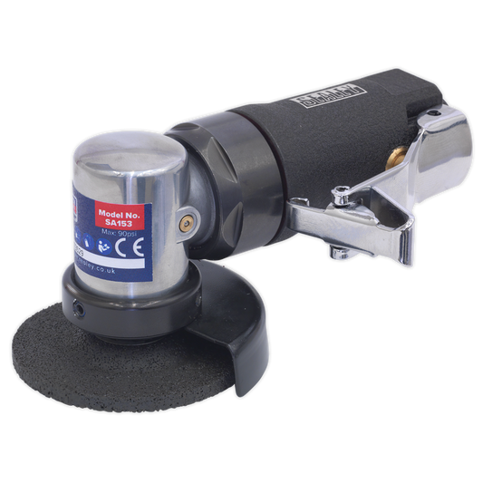 Sealey 58mm Air Mini Angle Grinder Rear Exhaust With Baffle Lightweight SA153