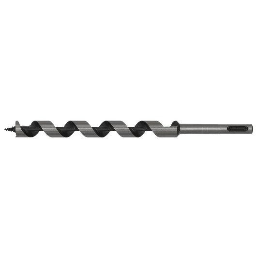 Sealey SDS Plus Auger Wood Drill Fully Hardened 16 x 235mm Silver SA16X235