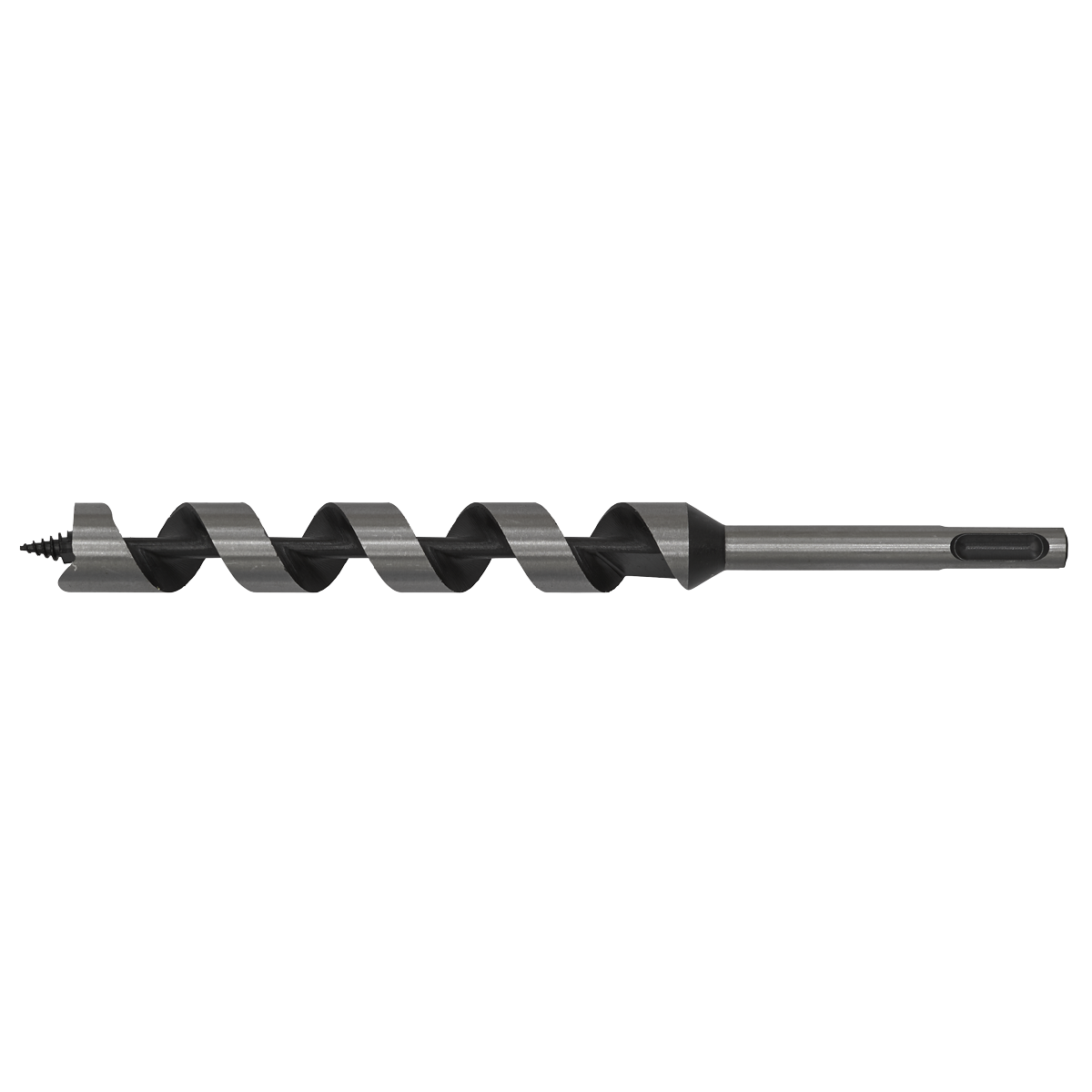 Sealey Ø19 x 255mm SDS Plus Auger Wood Drill Fully Hardened Silver SA19X235