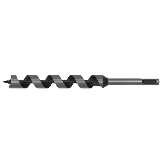 Sealey Ø19 x 255mm SDS Plus Auger Wood Drill Fully Hardened Silver SA19X235
