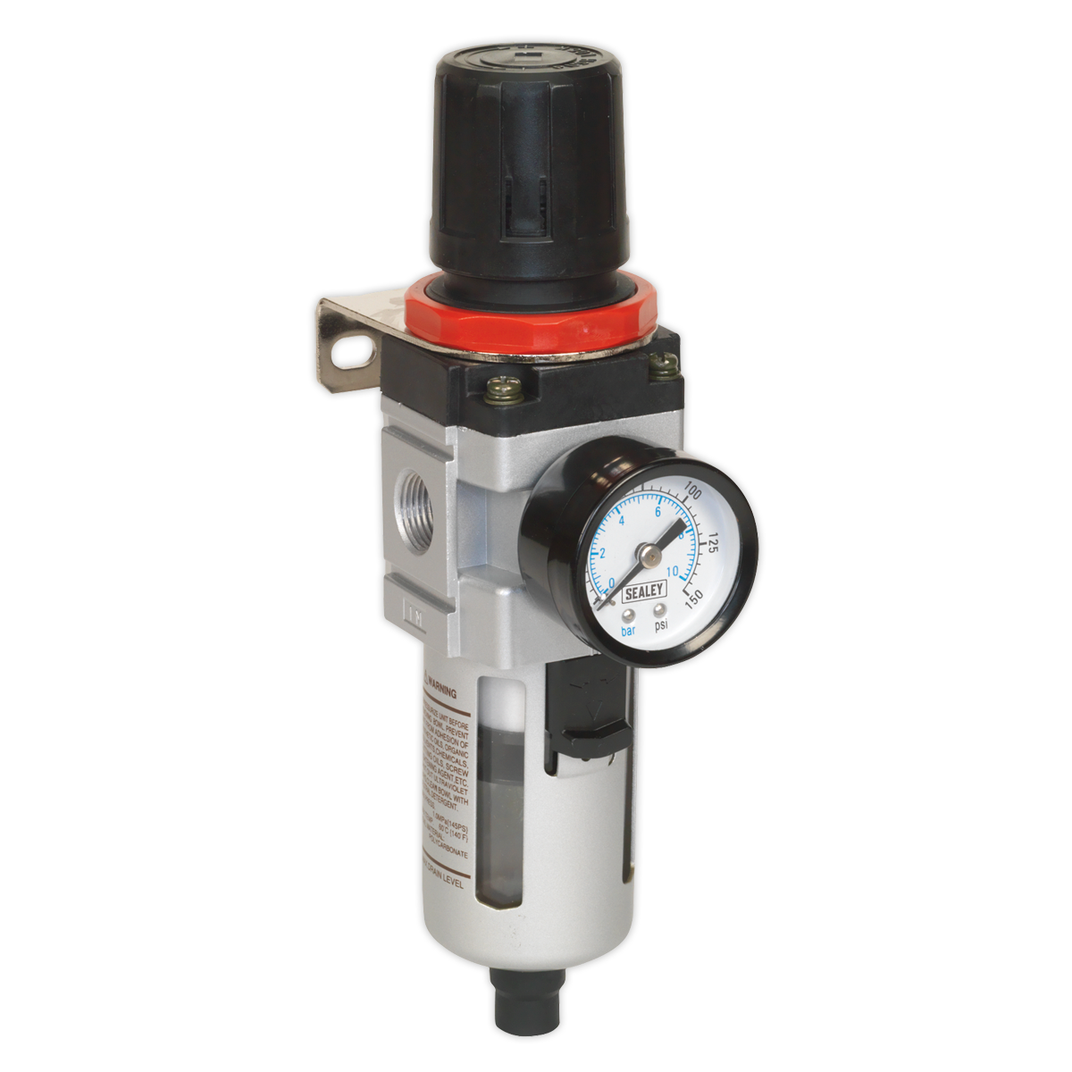 Sealey Air Filter & Regulator With Gauge & Locking Control Knob SA2001/FR