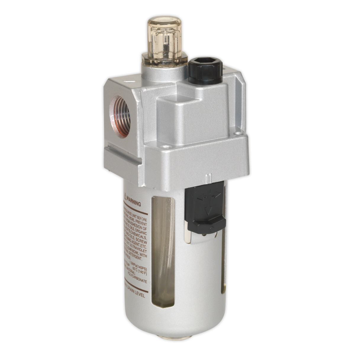 Sealey Air Lubricator With Protection Bowl Cage 3/8" BSP 145PSI SA2001/L