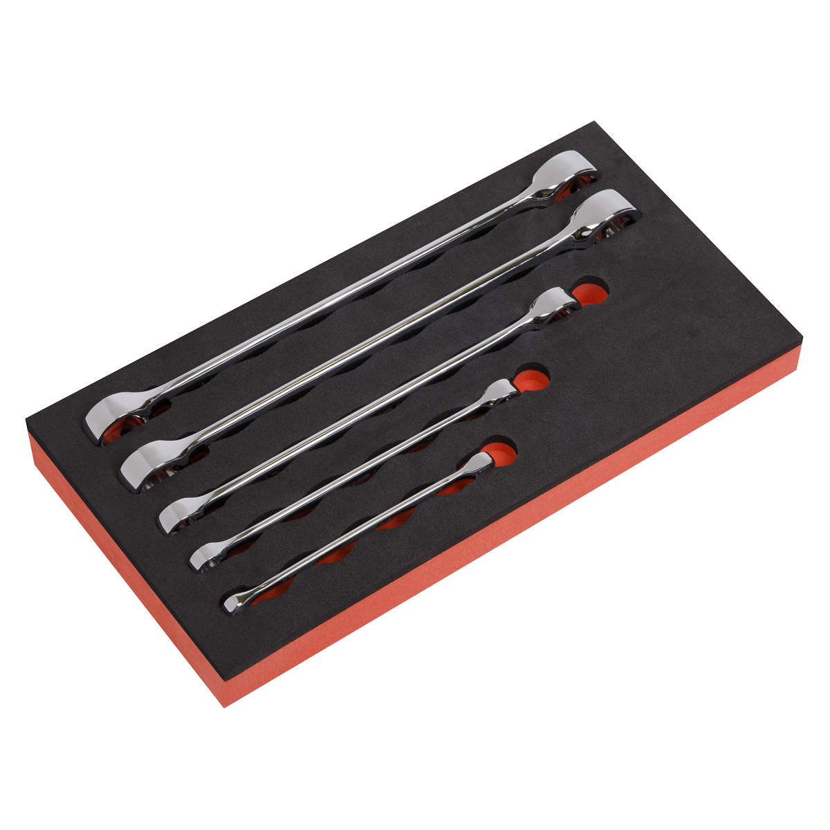 Sealey TRX-Star Double End Spanner Set 5 Pcs 10 Sizes Hardened Tempered AK5481