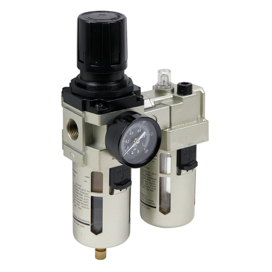 Sealey Air Filter/Regulator/Lubricator Max Airflow 105cfm 1/8" BSP Outlet SA206