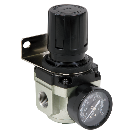 Sealey Air Regulator With Locking Control Knob Max Airflow 210cfm SA206R