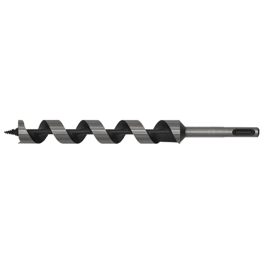 Sealey SDS Plus Auger Wood Drill Fully Hardened 22 x 235mm Silver SA22X235