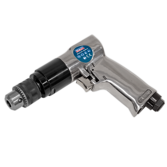 Sealey 10mm 1800 RPM Reversible Air Drill With Polished Aluminium Housing SA24