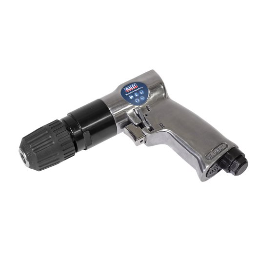 Sealey Air Drill Ø10mm Reversible With Keyless Chuck & Reversible Action SA241