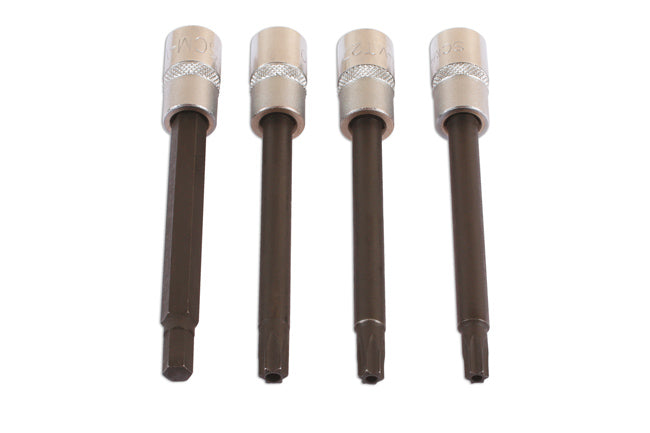 LASER 6069 4Pcs Screwdriver Airbag Removal Bit Set 1/4" Drive CRV S2 Steel
