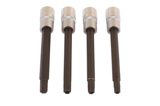 LASER 6069 4Pcs Screwdriver Airbag Removal Bit Set 1/4" Drive CRV S2 Steel