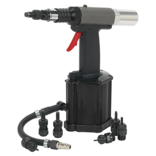 Sealey Air Hydraulic Nut Riveter Heavy Duty Vacuum System Trigger Operated SA317