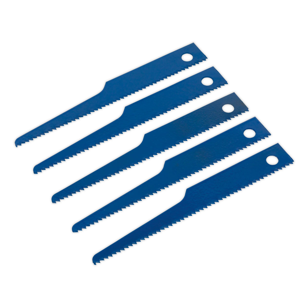Sealey HSS Air Saw Blade For Power Tools 14 TPI Blue - Pack of 5 Pieces SA34/B14