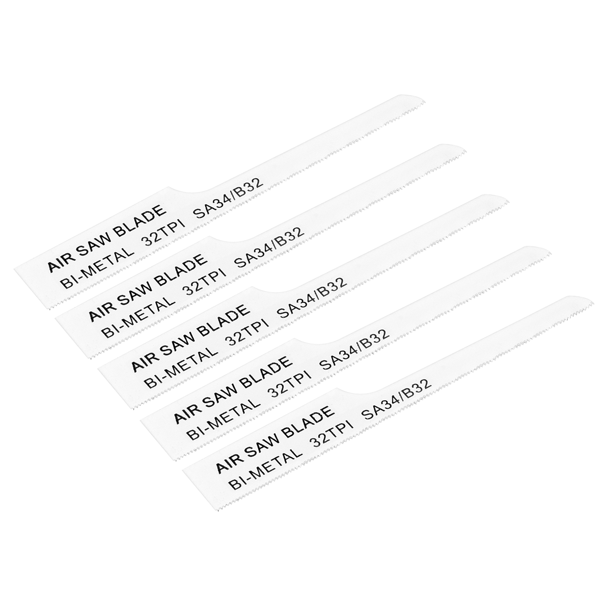Sealey HSS Air Saw Blade Power Tool Accessory 32 TPI - Pack of 5 Pieces SA34/B32