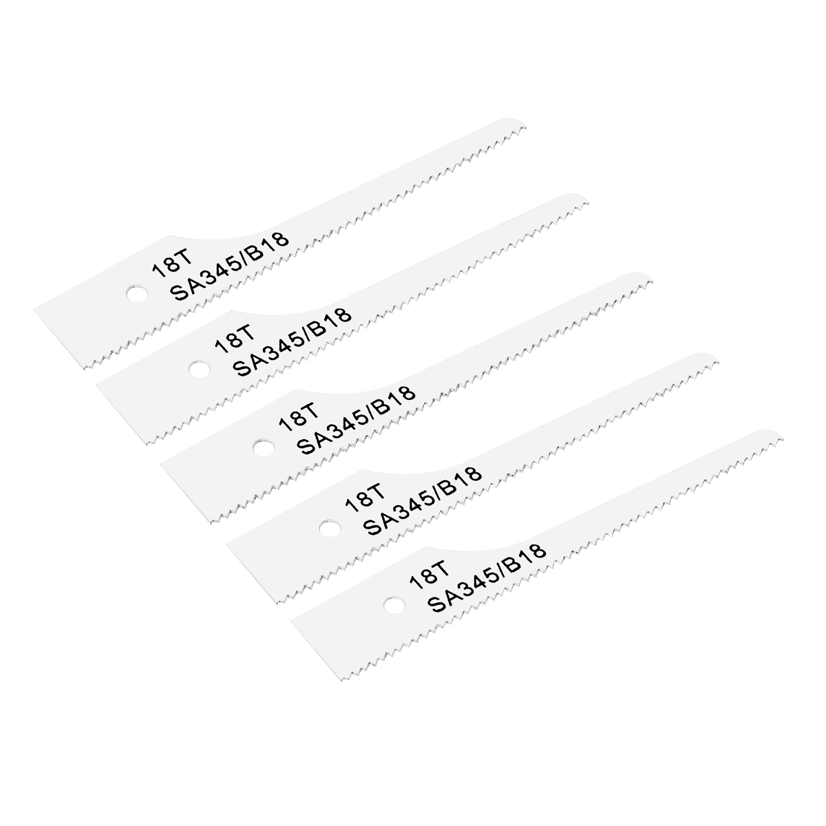 Sealey HSS Air Saw Blade Power Tool Accessory 18 TPI Pack of 5 Pieces SA345/B18