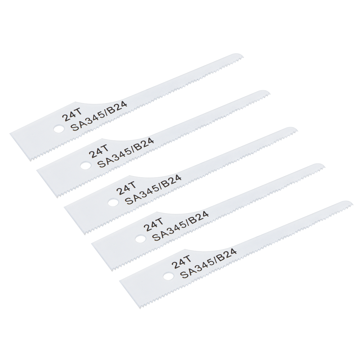 Sealey HSS Air Saw Blade Power Tool Accessory 24 TPI Pack of 5 Pieces SA345/B24