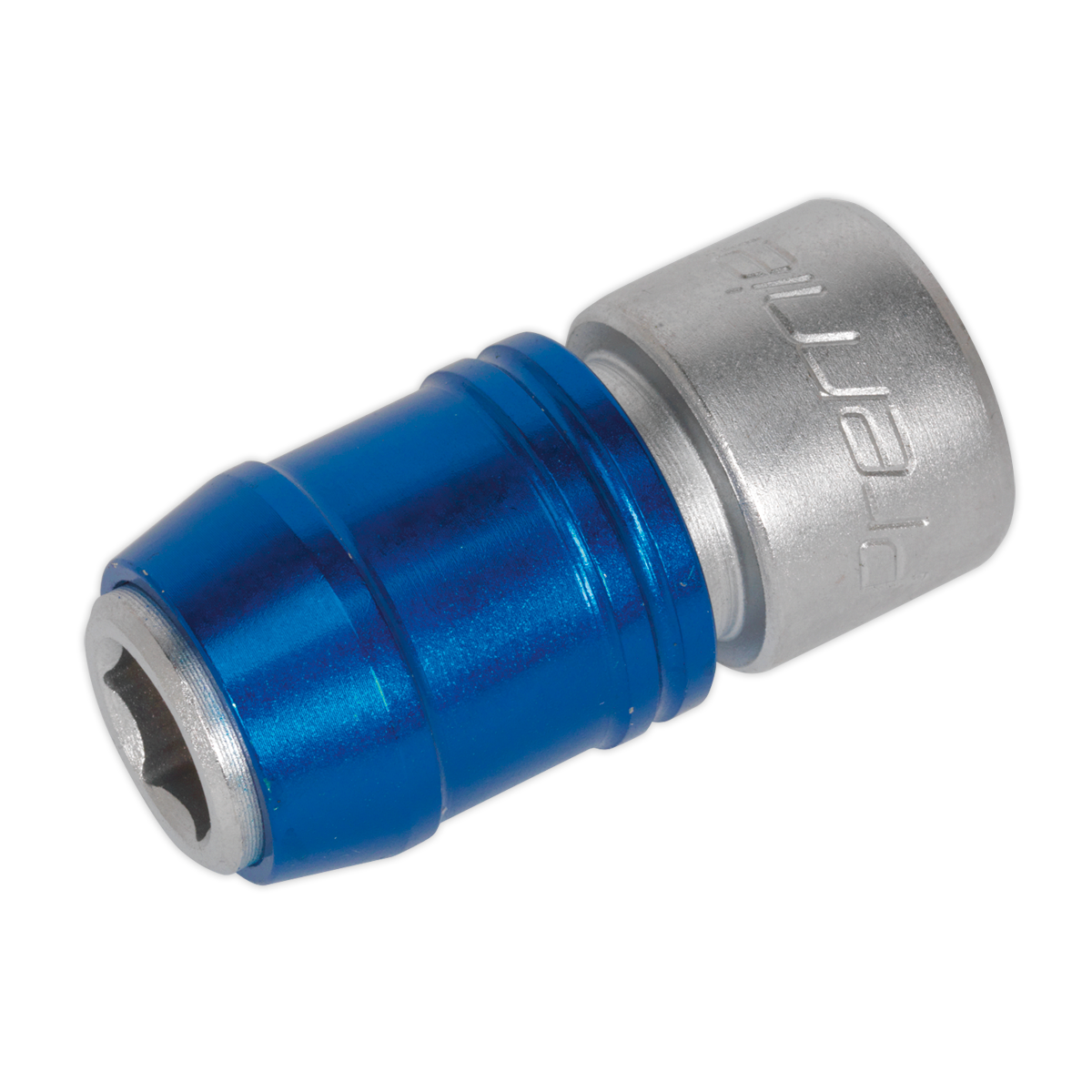 Sealey Quick Release Bit Adaptor 10mm 3/8" Square Drive Blue/Silver Tool AK2738
