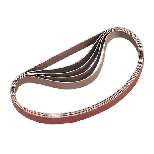 Sealey Sanding Belt Aluminium Oxide 100 Grit 10x330mm Pack of 5 Pcs SA35/B100G