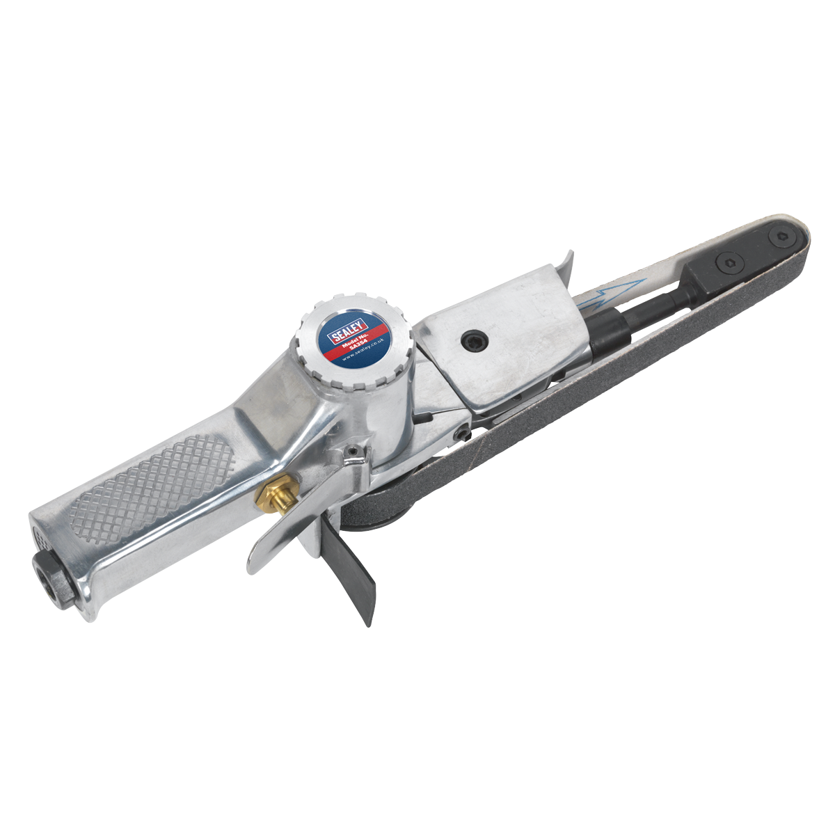 Sealey Air Belt Sander One-Handed Trigger Operation 20mm 16000RPM SA354