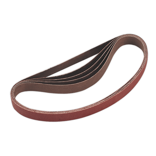 Sealey Sanding Belt Aluminium Oxide 80 Grit 20 x 520mm Pack of 5 Pcs SA355/B80G