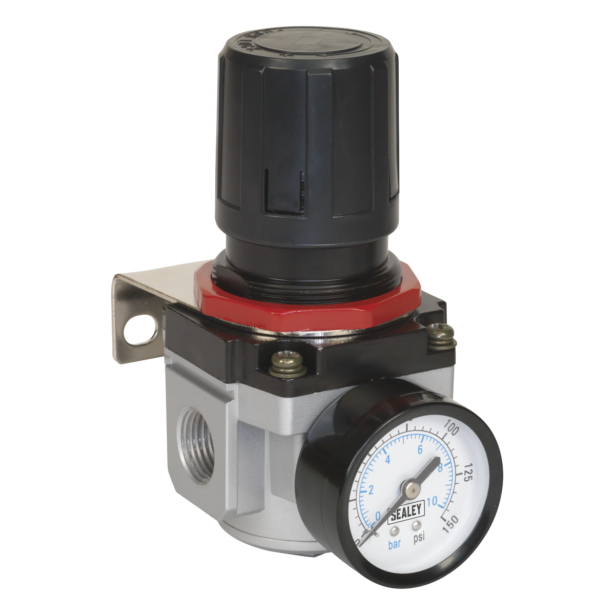 Sealey Air Regulator With Locking Control Knob & Gauge - High Flow SA4001R