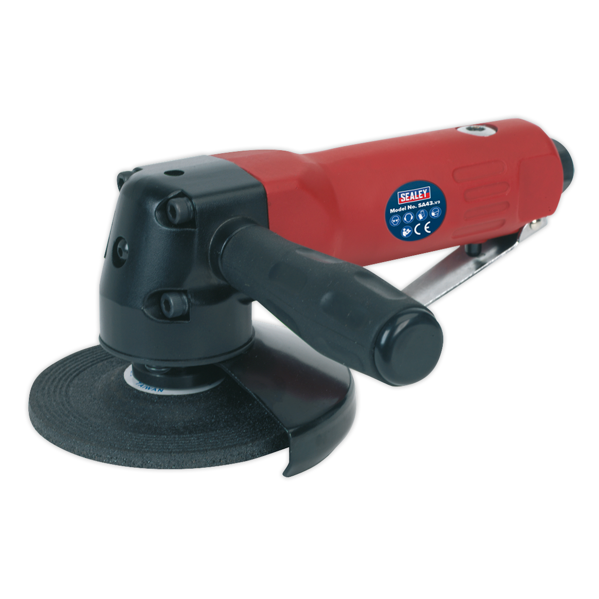 Sealey 100mm Air Angle Grinder Aluminium Body & Bevel Gear Housing SA43