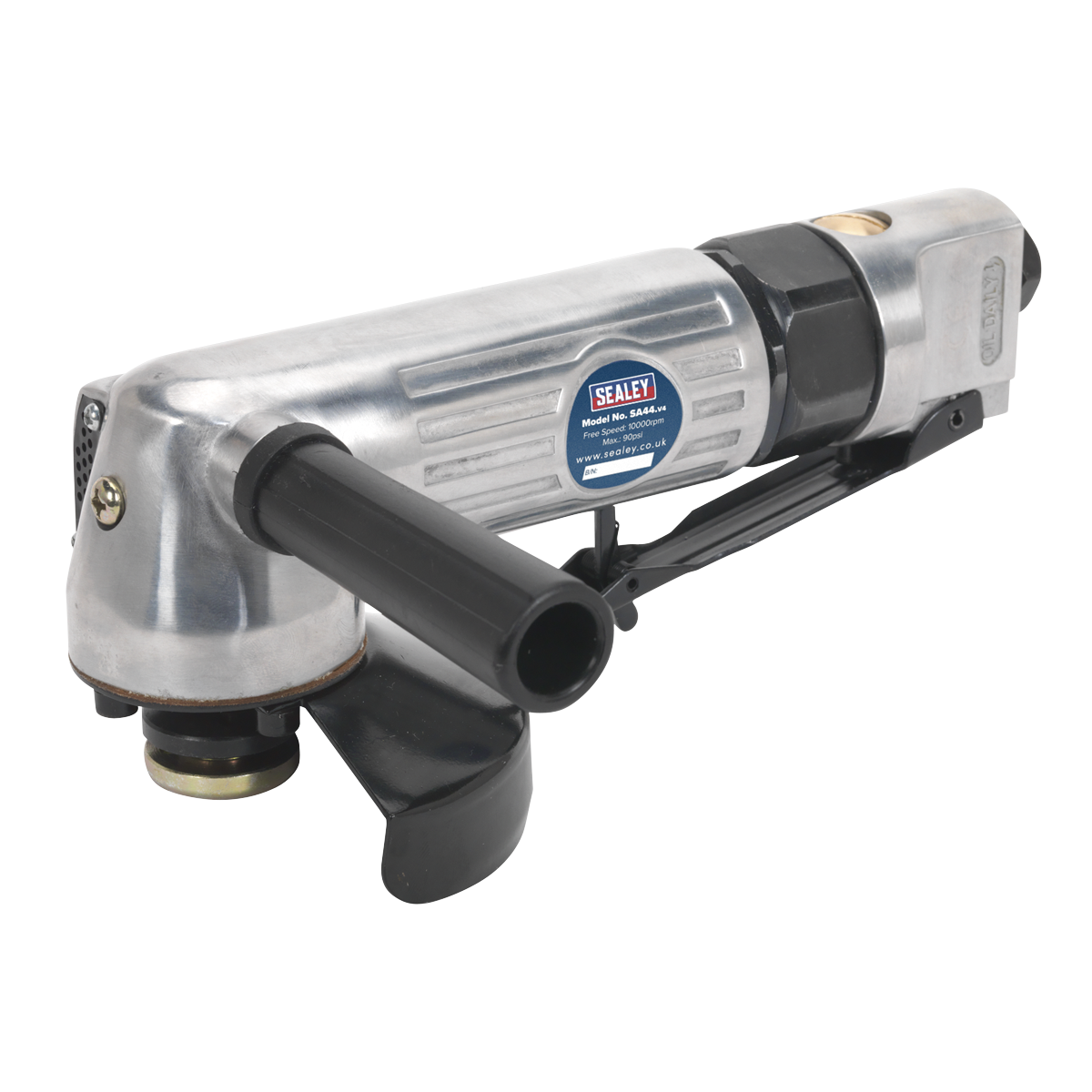 Sealey 100mm Air Angle Grinder Aluminium Body & Bevel Gear Housing SA44