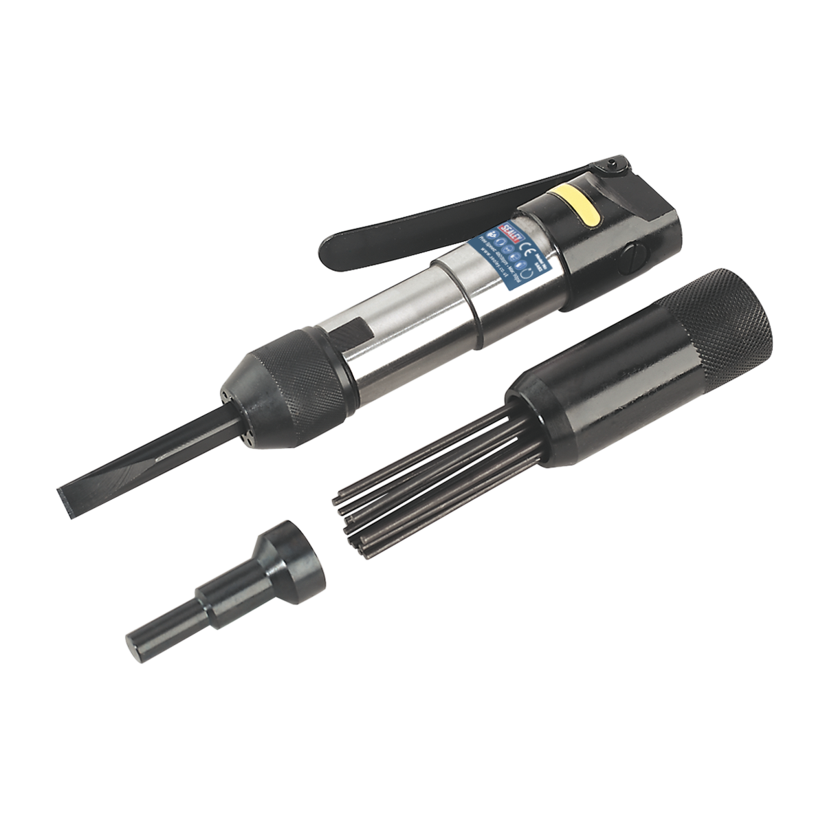 Sealey Air Needle Scaler/Flux Chipper With Palm Control Trigger Mechanism SA52