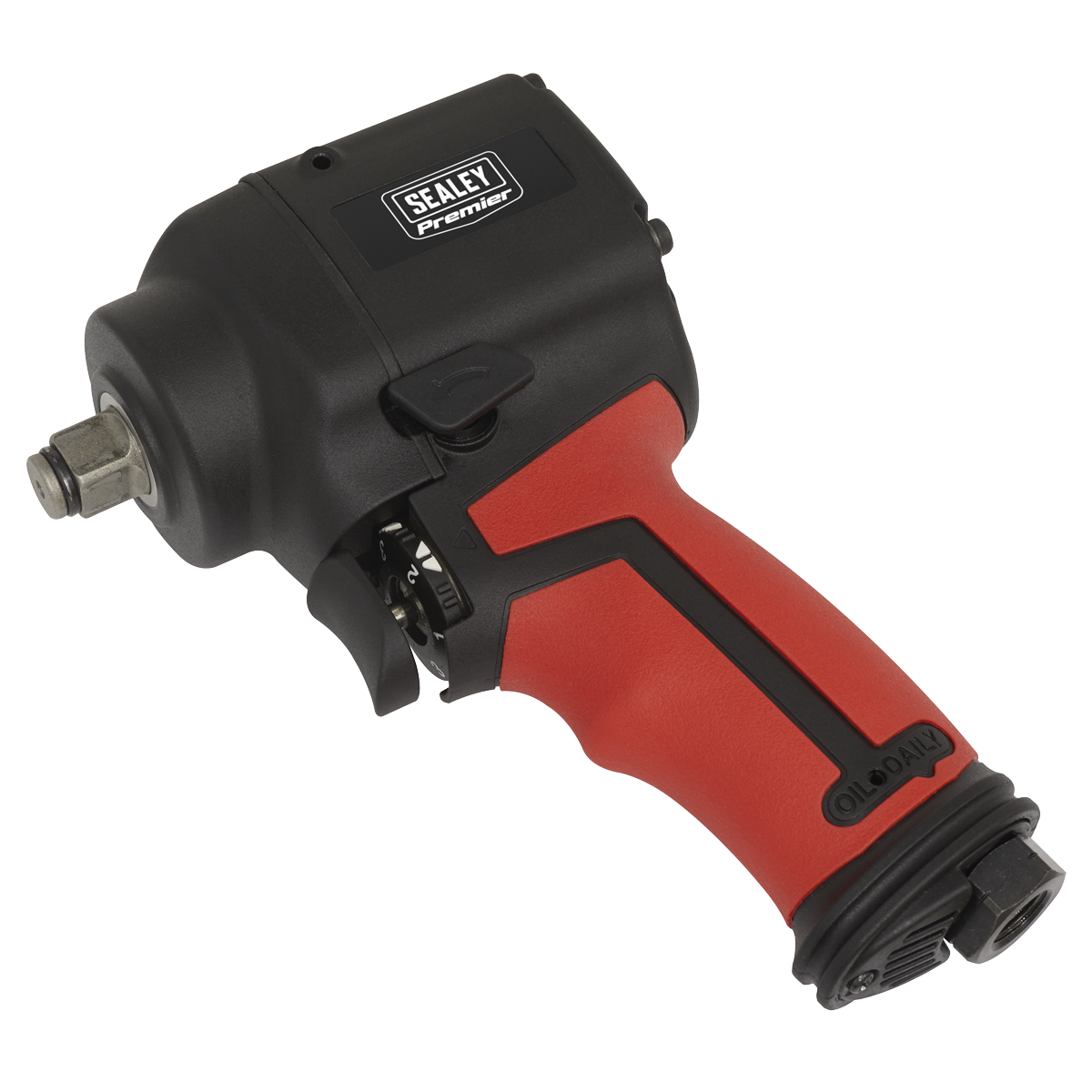 Sealey 1/2" Square Drive Stubby Air Impact Wrench - Twin Hammer 7800 RPM SA6002S