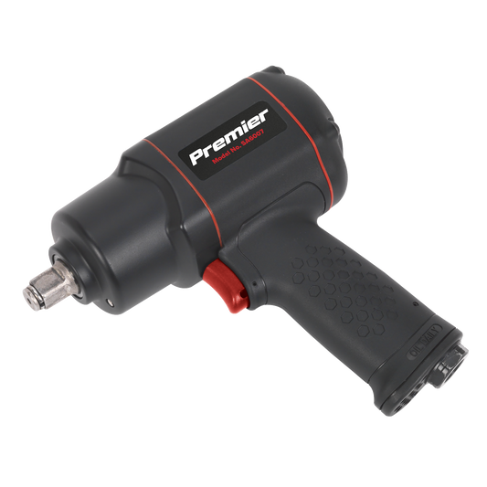 Sealey 1/2" Square Drive Composite Air Impact Wrench Twin Hammer 9000RPM SA6007