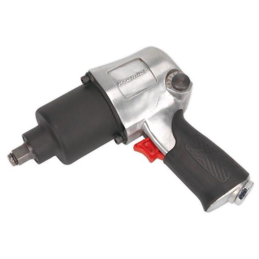 Sealey 1/2" Square Drive Air Impact Wrench - Twin Hammer 7500 RPM 4.2 CFM SA602