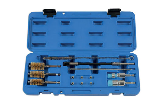 LASER 6101 Diesel Injector Seat Cleaner Set 14pc Port Sealing Plug Insertion Rod