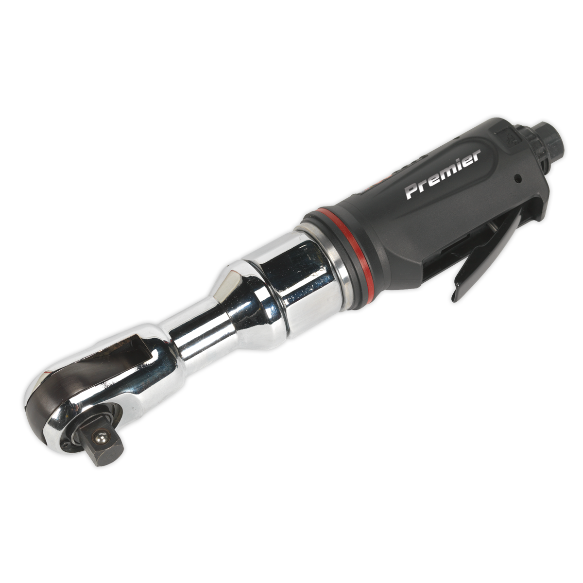 Sealey 1/2" Square Drive Air Ratchet Wrench With Hardened Gear 200rpm SA608