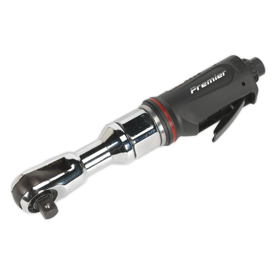 Sealey 1/2" Square Drive Air Ratchet Wrench With Hardened Gear 200rpm SA608