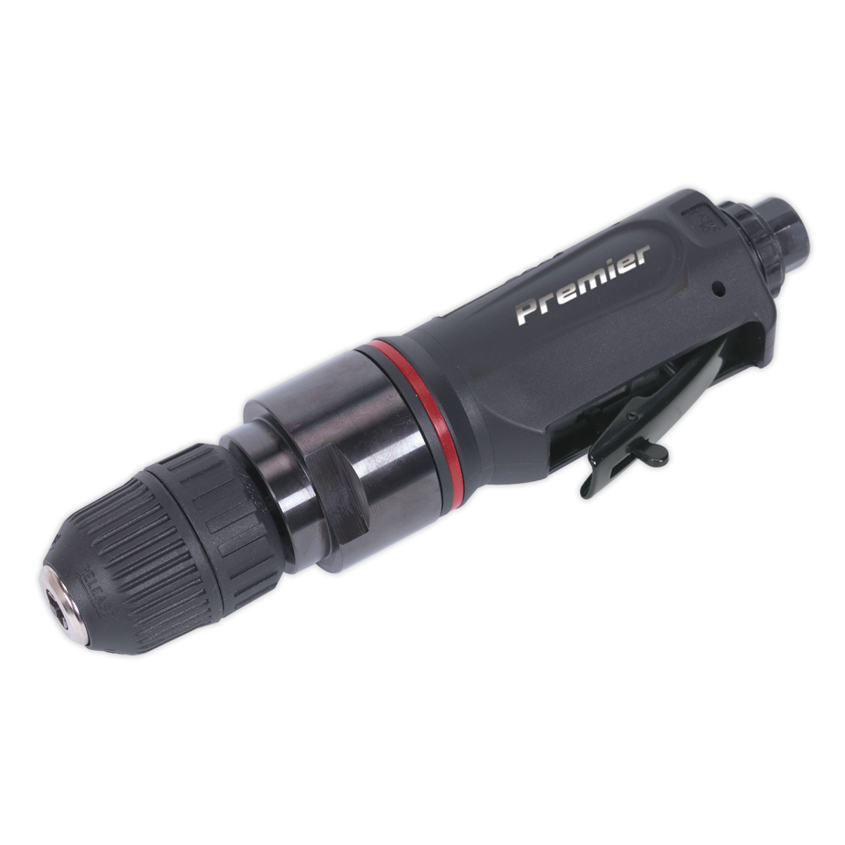 Sealey Ø10mm Straight Air Drill With Jacobs Keyless Chuck 500 RPM SA622