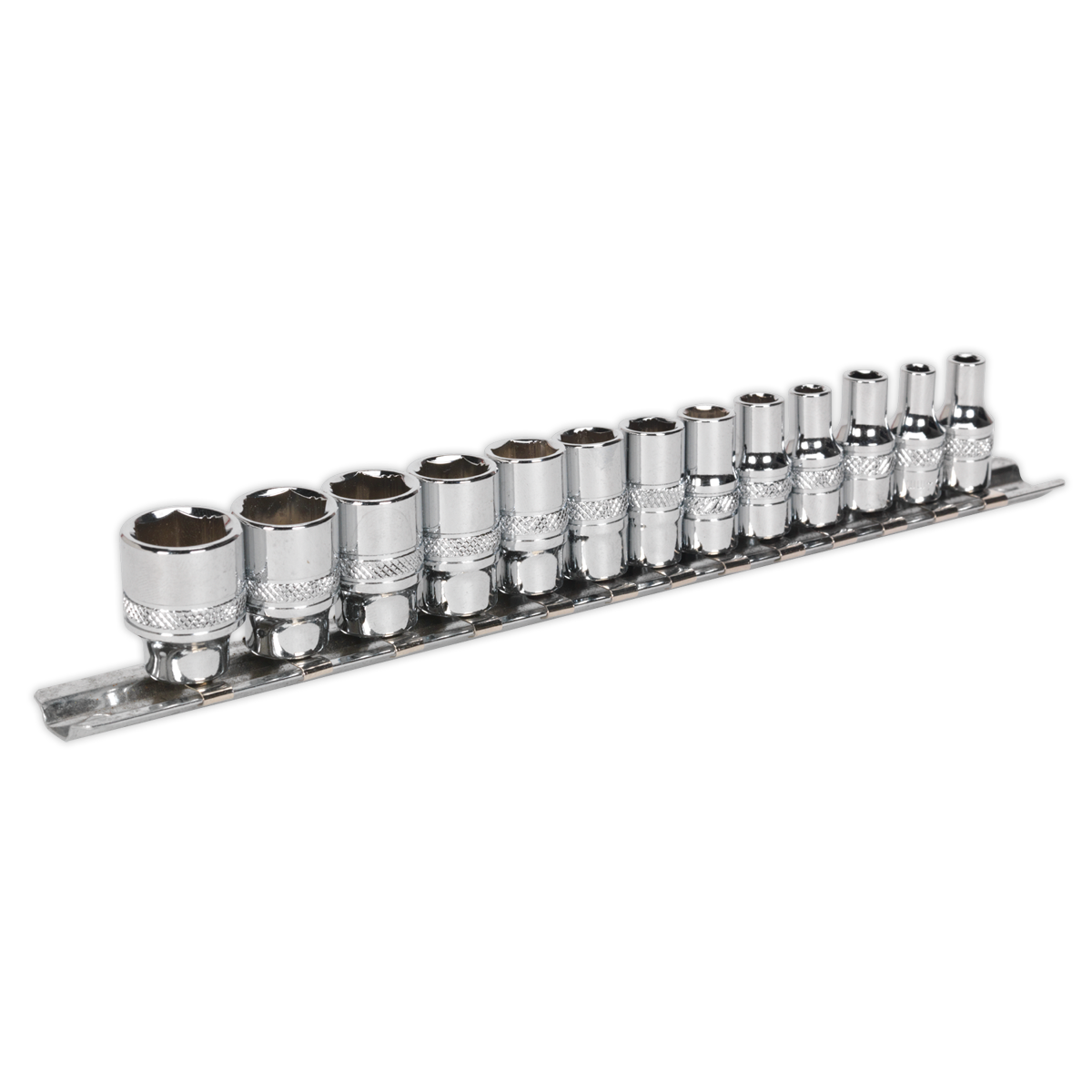 Sealey Socket Set 13 Pieces 1/4" Square Drive Lock-On 6 Point Metric AK2746