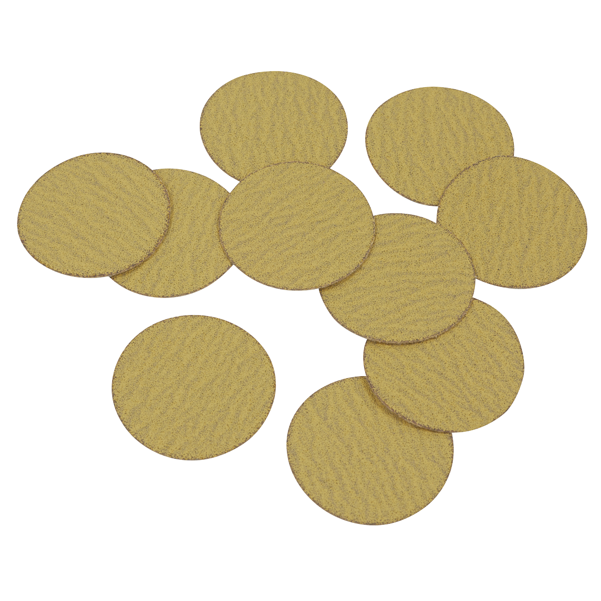 Sealey Hook-and-Loop Sanding Disc Ø50mm 80 Grit Pack Of 10 White SA701D80G
