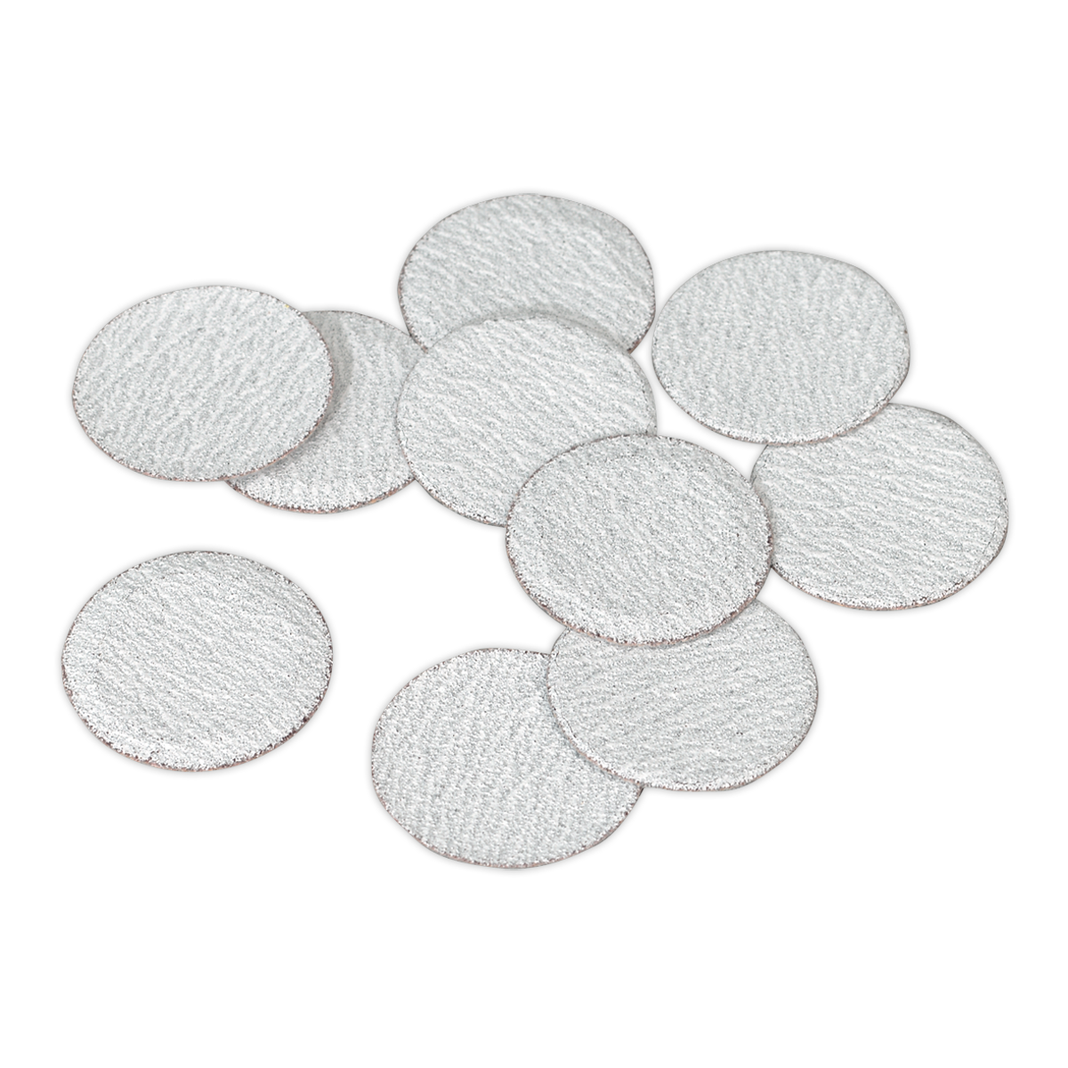 Sealey Ø75mm Hook-and-Loop Sanding Disc 80 Grit White - Pack of 10 Pcs SA722D80G