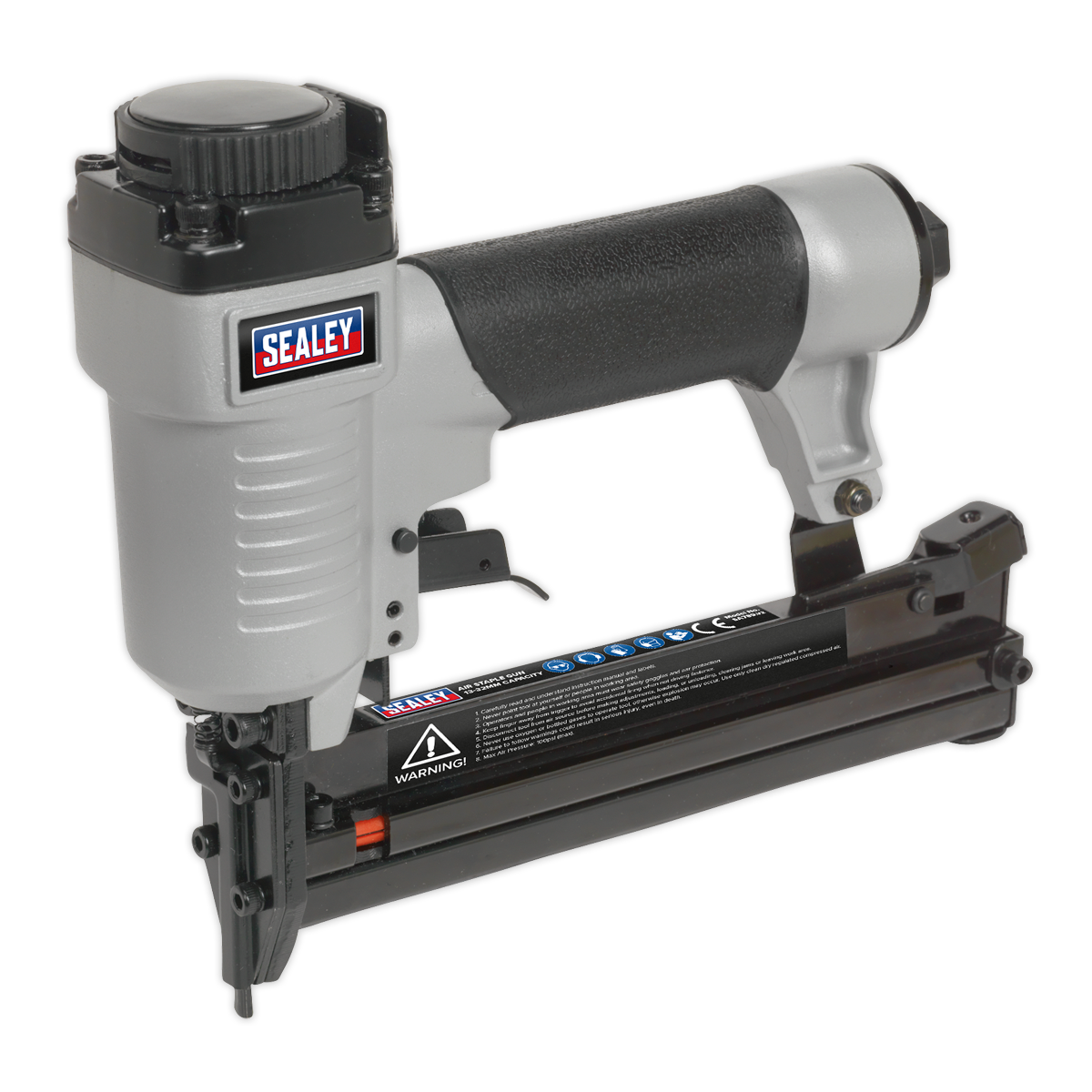 Sealey Air Staple Gun Aluminium Body & Rubber Grip Handle 13-32mm SA789