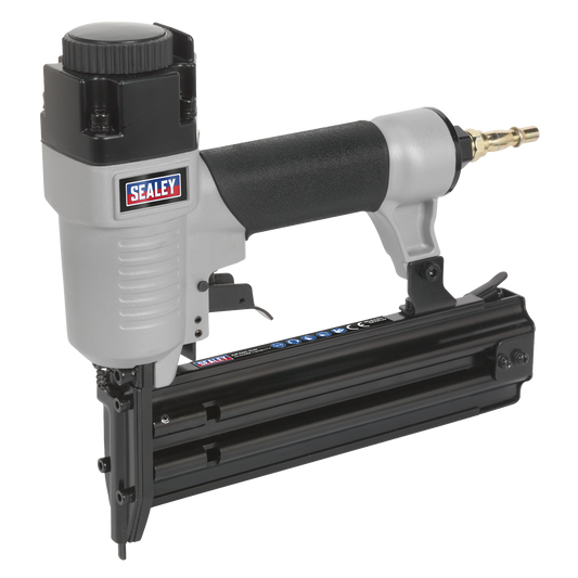 Sealey Air Nail Gun Aluminium Body & Rubber Grip Handle 15-50mm 1/4" BSP SA791