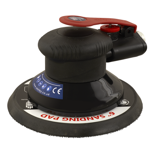 Sealey Air Palm Orbital Sander With Soft Rubber Handgrip 150mm 1/4" BSP SA800