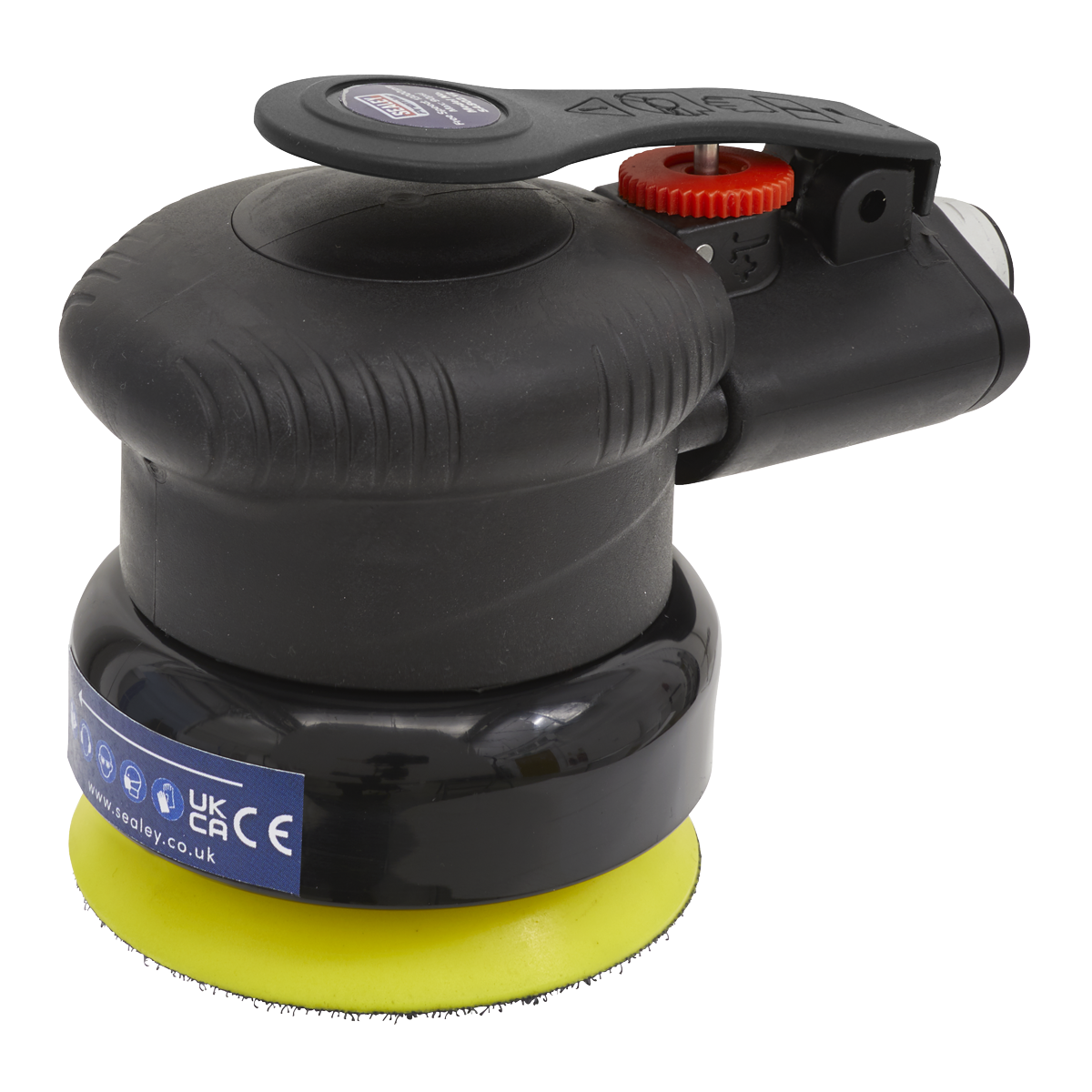 Sealey Air Palm Orbital Sander With Soft Rubber Handgrip 75mm 1/4" BSP SA802