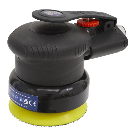 Sealey Air Palm Orbital Sander With Soft Rubber Handgrip 75mm 1/4" BSP SA802