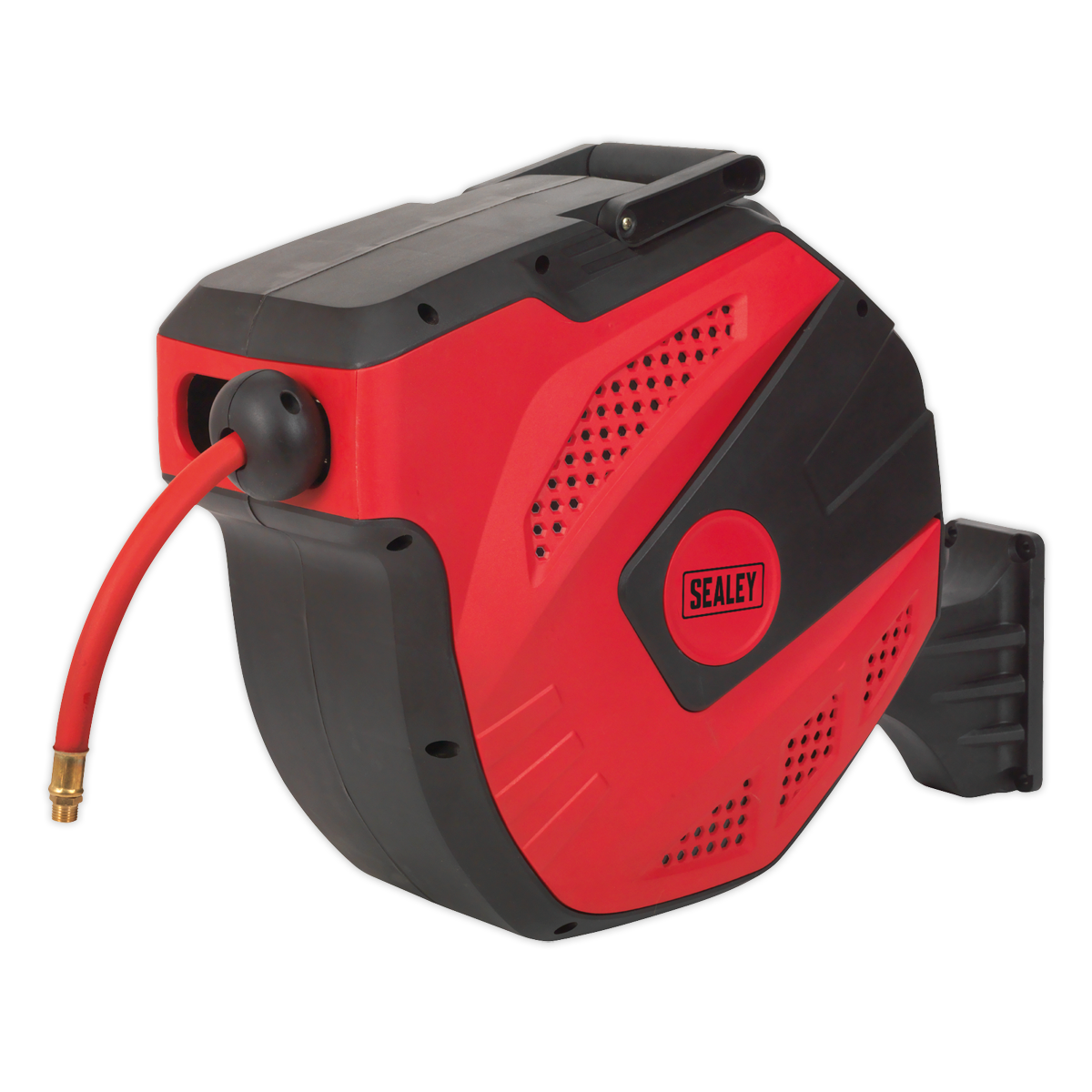 Sealey Auto Rewind Control Air Hose Reel 15m Ø10mm ID - Rubber Hose SA822