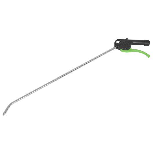 Sealey Air Blow Gun Bent Pipe Ø8mm 500mm 1/4" BSP Air Inlet Ergonomic SA9232