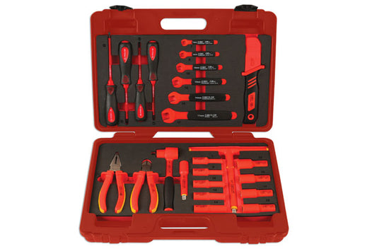 LASER 6150 Insulated Electrical Tool Kit 25 Pieces 1000V Safe 3/8" Drive Set