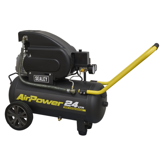 Sealey 24L Direct Drive Air Compressor 2hp 110V 116PSI 8 Bar SAC2420E110V