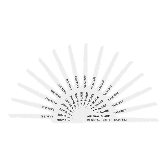 Sealey HSS Air Saw Blade Power Tool Accessory 32TPI Pack of 15 Pieces SA34/B3215