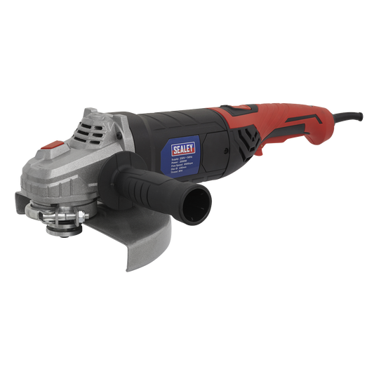 Sealey 230V 230mm 2000W Angle Grinder Built-In LED Power Indicator SAG230