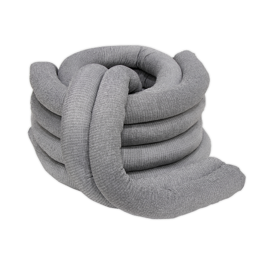 Sealey Spill Absorbent Socks With Extra Thick Skin 60mm x 1.2m Pack of 10 SAS10